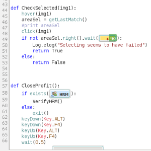 Sikuli Code Snippett
