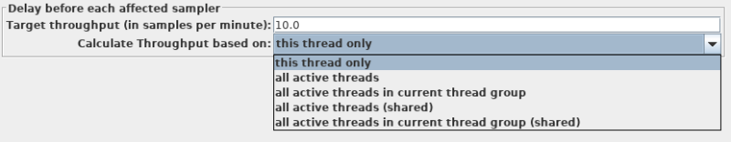 constant throughput timer